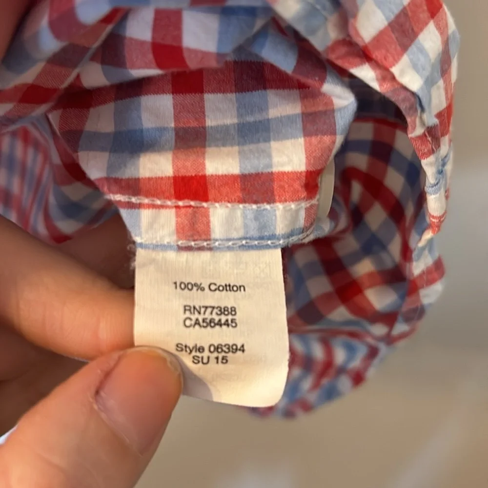 J. Crew plaid button down size medium - Picture 4 of 5